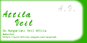 attila veil business card